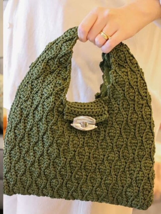 Deixe suas bolsas de crochê lindíssimas