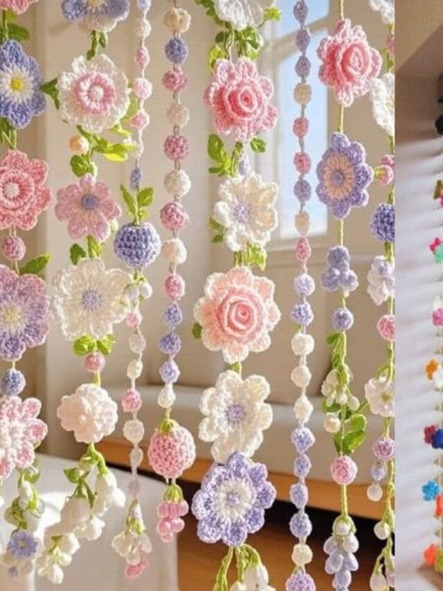 Surpreenda-se com cortinas de crochê que estão de volta com tudo