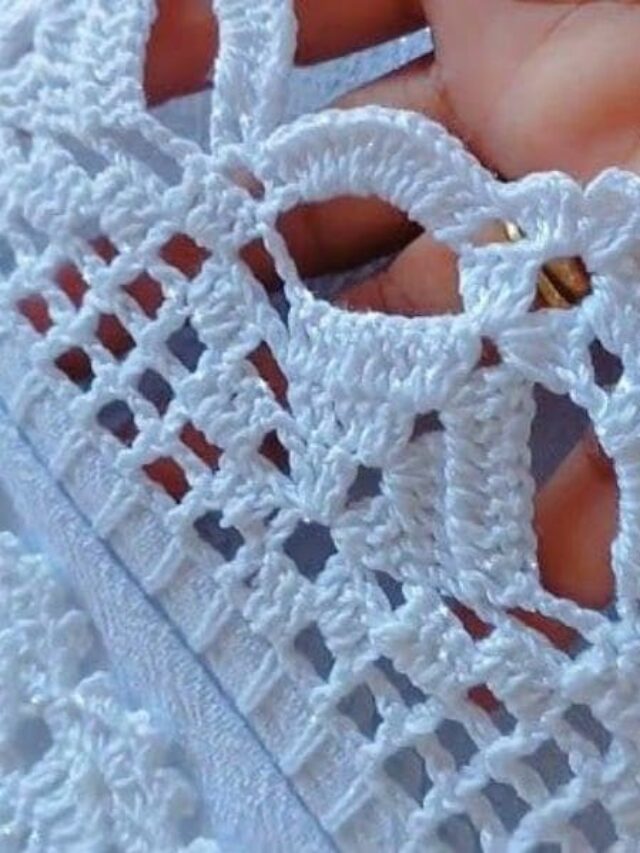 Bicos de crochê que encantam e valorizam qualquer peça